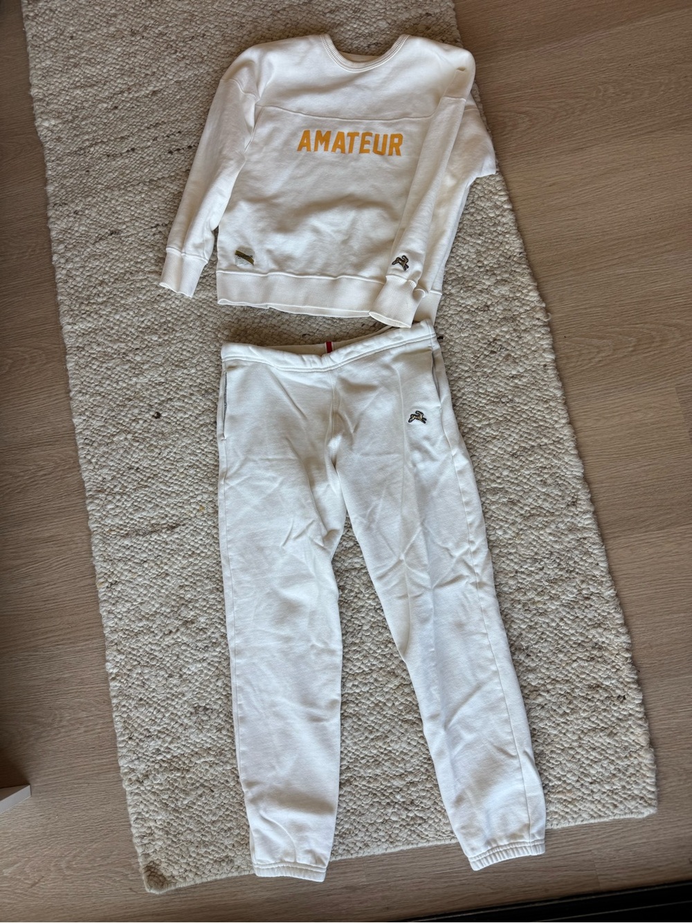 Tracksmith Amateur Sweats Set XS/S Ivory